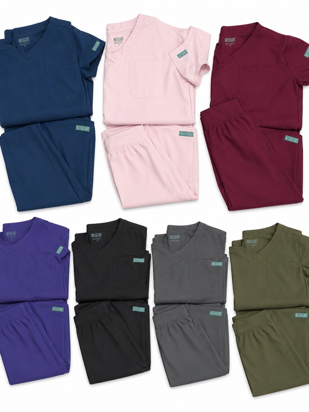 Med couture insight - women’s lot of 7 pairs- Medium top and medium pants. EUC